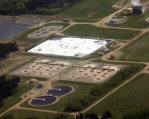 Water Treatment Ponds of a Pulp Mill