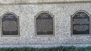 Three plaques: David Thompson and Lac la Biche