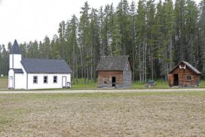 Church and Two Cabins - Whitecourt