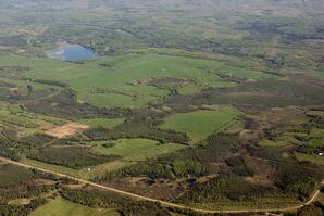 Aerial view of Farmland near Whitecourt, AB-03