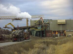 Alberta Pacific Pulp Mill - Unloading Logging Trucks-02