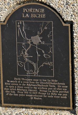 Plaque: Portage La Biche