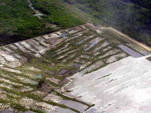 Land cleared for Oil Sands Extraction