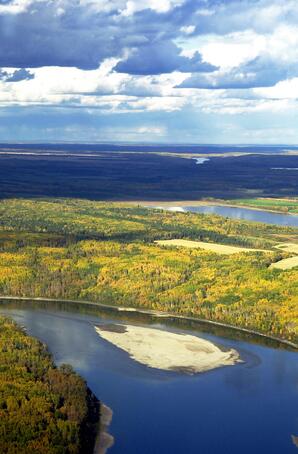 Athabasca River near Athabasca, AB