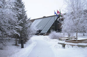 AU Athabasca - Winter View at Main Campus