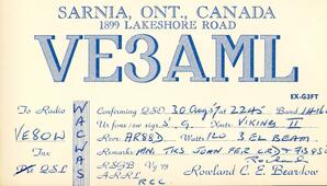 VE3AML QSL Card