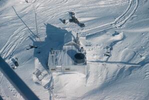 An overhead view of the ozone shack