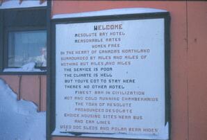 Resolute Bay Sign