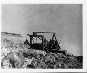 Bob Shakman and D7 Tractor - clearing snow