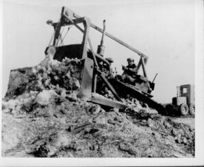 D7 tractor clearing