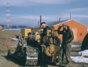 Lowell Demond on tractor