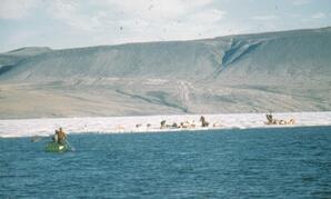 Geologists on the ice