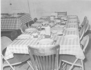 Last meal of the Summer season 1957