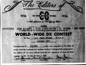 Amateur radio certificate