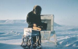 John Gilbert at the telethermoscope