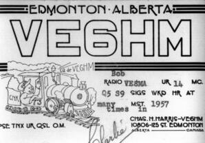 VE6HM QSL card