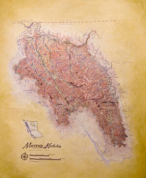 Map of the Muskwa-Kechika: Muskwa Kechika Artist Camp