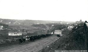Many horseback riders, Edmonton
