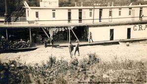 SS. Grahame docked, [Alberta].