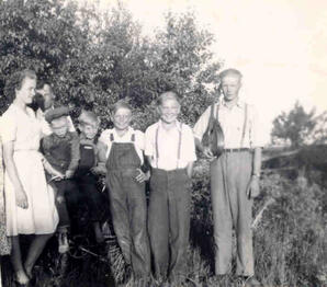 The Karvonen family, Hollow Lake, Alberta