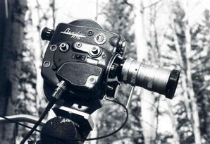 Alberta Karvonen's first film camera, a Beaulieu R16 16 mm.