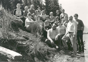 Lochan Bakshi and students, Athabasca, Alberta