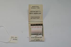 Frenchy's Seafood Restaurant hosiery mending kit