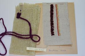 Boullion Stitch sample