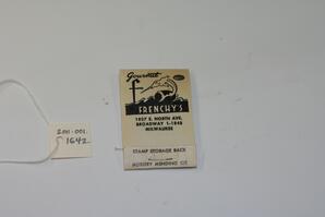 Frenchy's Seafood Restaurant hosiery mending kit