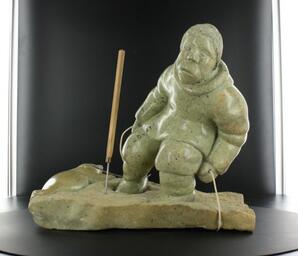 Hunter with Harpoon and Seal