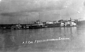 N.T. Co's Fleet at Athabasca Landing