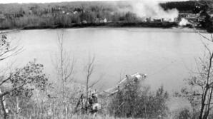 Athabasca, AB - Fire Near Riverfront - 02