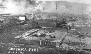 Athabasca Fire in 1913