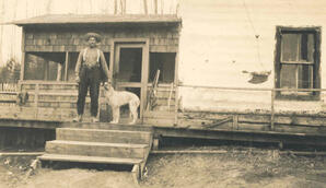 Ernst Feuereisen with Dog