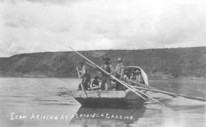 Scow Arriving at Athabasca Landing