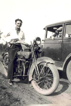 Man on a Motorcycle