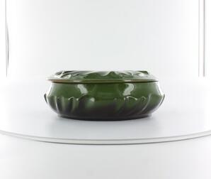 Green Bowl with Lid