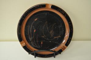 Large Ashtray with Geese and Bulrushes