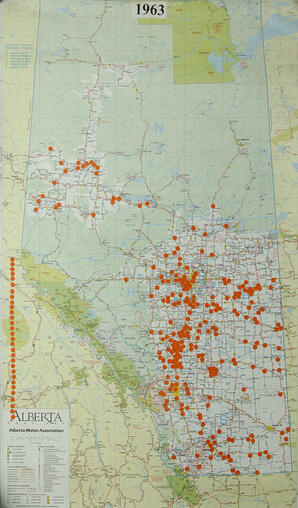 Map of Branch Locations - 1963