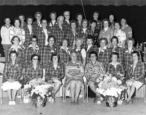 AWI Delegation dressed in AWI Tartan