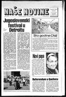Nase Novine, October 18, 1978
