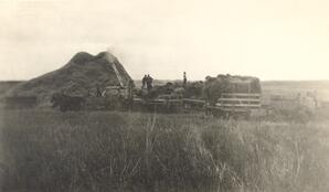 Wheat Threshing in the Fall