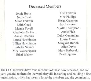 Deceased Members