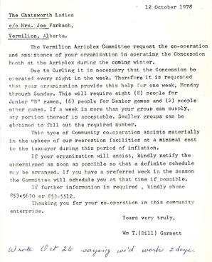 Letter From Wm T. Garnett