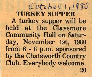 Turkey Supper