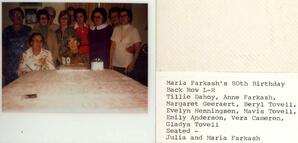 Maria Farkash's 80th Birthday