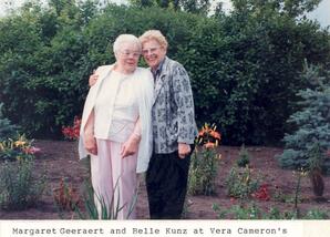 Margaret Geeraert and Belle Kunz