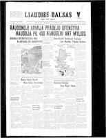 Liaudies Balsas = Peoples voice, January 19, 1945