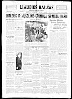 Liaudies Balsas = Peoples voice, June 3, 1937