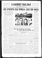 Liaudies Balsas = Peoples voice, July 15, 1937